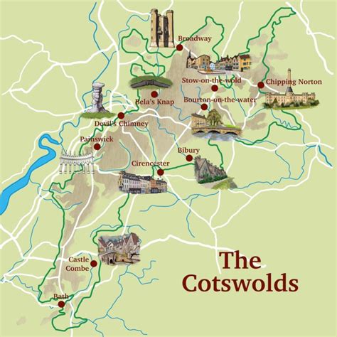 cotswolds on map|Iba pa.